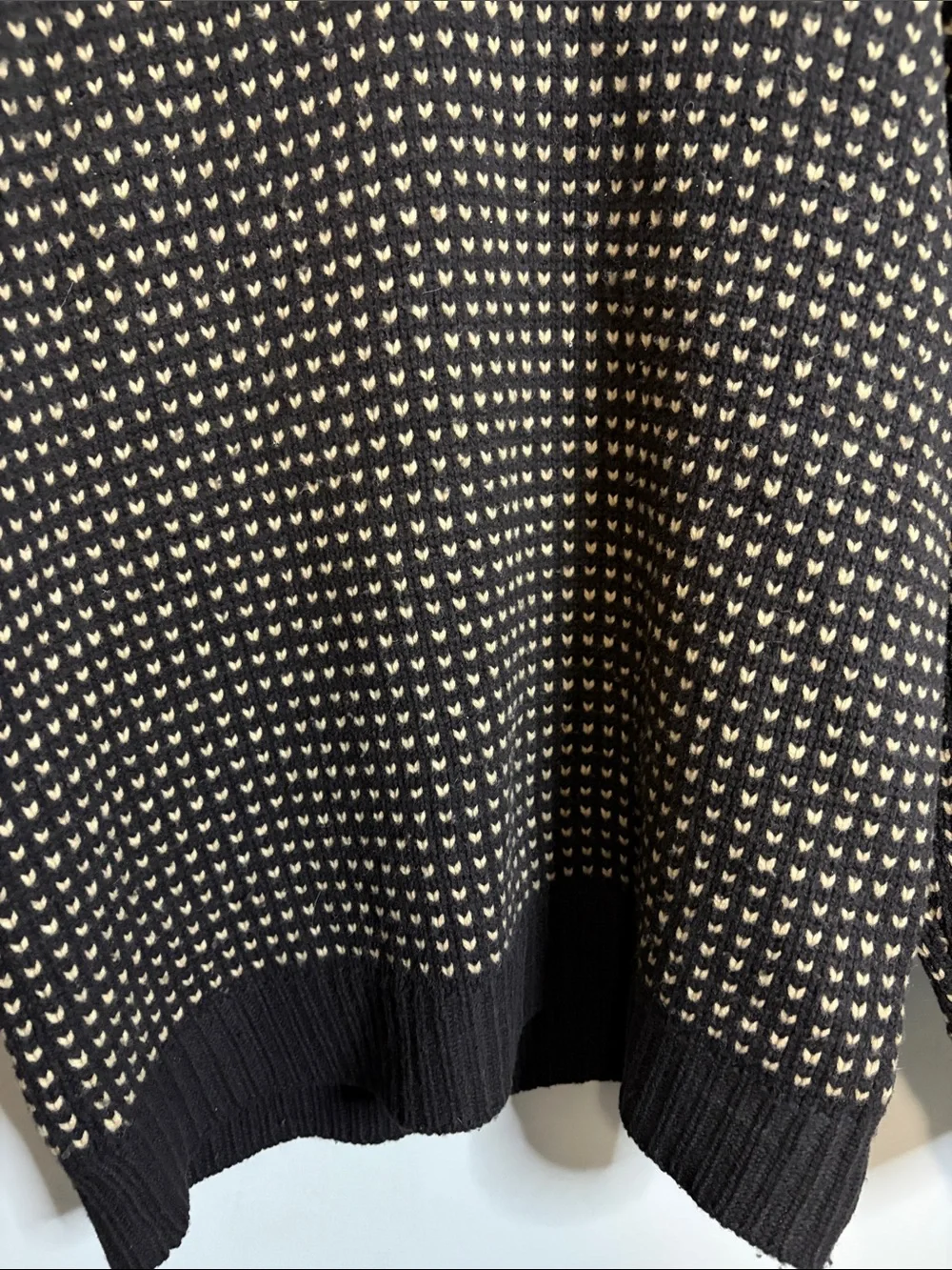 J Crew V neck sweater lambswool birdseye pattern brown tan mens vintage sz M